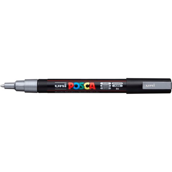Rotulador POSCA Acrílico Base Agua PC-3M Plata