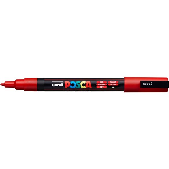 Rotulador POSCA Acrílico Base Agua PC-3M Rojo
