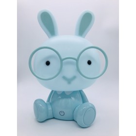 Lámpara Led ROYMART Conejo Gafas Azul USB