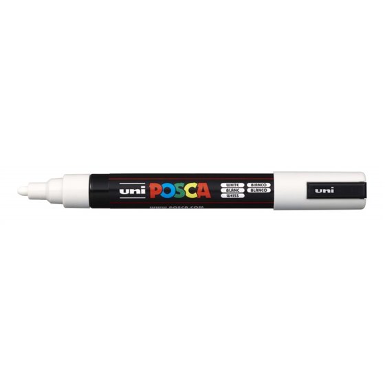 Rotulador POSCA Acrílico Base Agua PC-5M Blanco