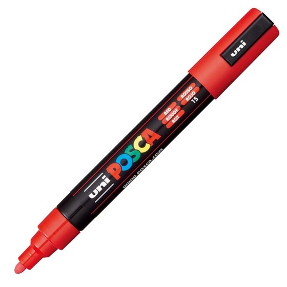Rotulador POSCA Acrílico Base Agua PC-5M Rojo
