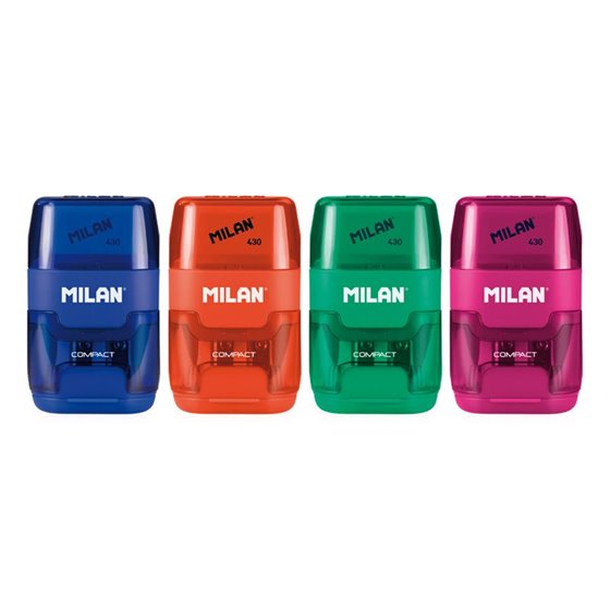 Afilaborras MILAN Goma + Sacapuntas Compact