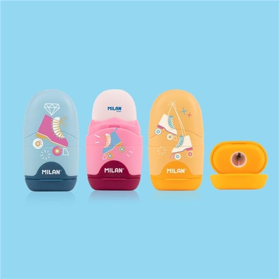Afilaborras MILAN Goma + Sacapuntas Capsule Roller