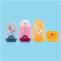 Afilaborras MILAN Goma + Sacapuntas Capsule Roller