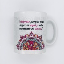 Taza Cerámica ROYMART Mandala Alegrate