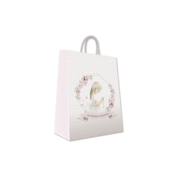 Bolsa Regalo Comunión ARGUVAL Mediana 32 x 26 x 10 cm Niña Orla