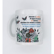 Taza Cerámica ROYMART Mandala Justo Cuando La Oruga