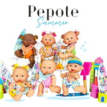 Muñecas NINES D´ONIL Pepote Summer Display 8 unidades