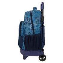 Mochila Grande Con Ruedas Compact Extraible Simple Safta "New Edition" 33 x 45 x 22 cm.