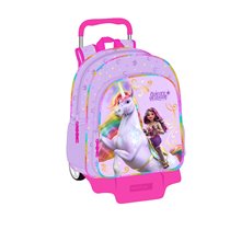 Mochila + Carro 905 Unicorn Academy 33 x 42 x 14 cm.