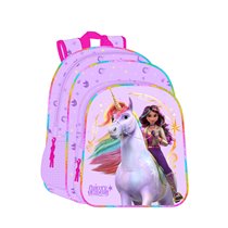 Mochila Junior Adaptable A  Unicorn Academy 32 x 38 x 12 cm.