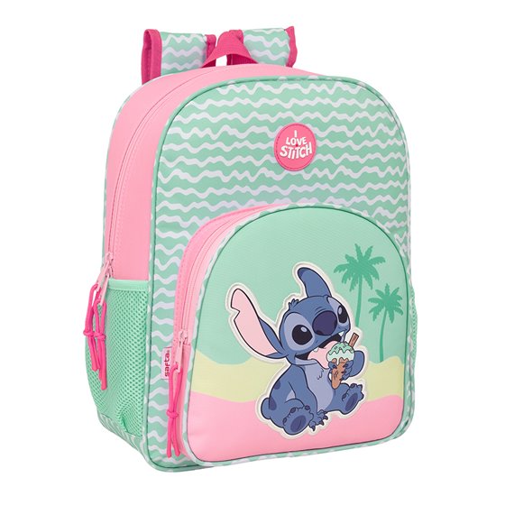 Mochila Junior Adaptable A  Stitch "Ice Cream" 32 x 38 x 12 cm.