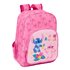 Mochila Infantil Adaptable A  Stitch "Chill" 26 x 34 x 11 cm.