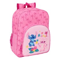 Mochila Junior Adaptable A  Stitch "Chill" 32 x 38 x 12 cm.