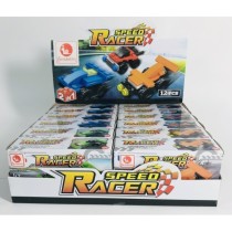 Juego Bloques JUINSA Construcción Vehículo Carreras Exp. X12