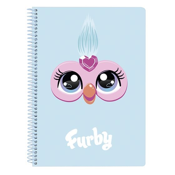 Libreta Cuarto 80 Hojas Tapas Duras Furby 15,5 x 22 cm.