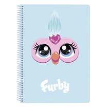 Libreta Cuarto 80 Hojas Tapas Duras Furby 15,5 x 22 cm.