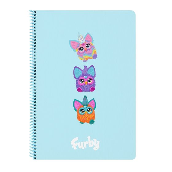 Libreta Folio 80 Hojas Tapas Duras Furby 21,5 x 31 cm.