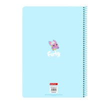 Libreta Folio 80 Hojas Tapas Duras Furby 21,5 x 31 cm.