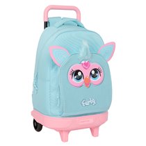 Mochila Grande Con Ruedas Compact Extraible Furby 33 x 45 x 22 cm.
