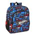 Mochila Junior Adaptable A  Hot Wheels 32 x 38 x 12 cm.