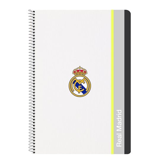 Libreta Folio 80 Hojas Tapas Duras 1Diseño Real Madrid Equip. 25/26 21,5 x 31 cm.