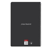 Libreta Folio 80 Hojas Tapas Duras 1Diseño Real Madrid Equip. 25/26 21,5 x 31 cm.