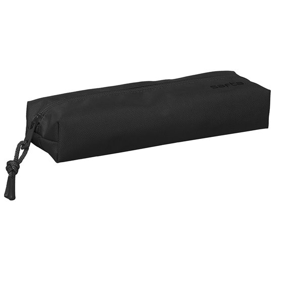 Portatodo Rectangular Con Goma Elastica 22 cm. Safta "Black" 22 x 4 x 7 cm.