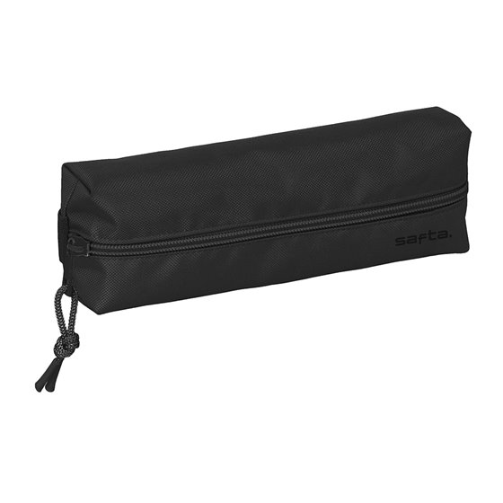 Portatodo Rectangular Con Goma Elastica 22 cm. Safta "Black" 22 x 4 x 7 cm.