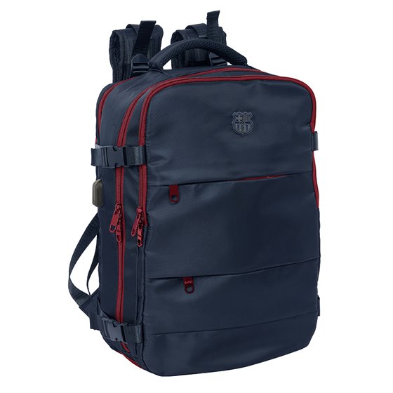 Mochila Viaje Cabina Portatil 15,6'' F.C.Barcelona Azul Marino 29 x 44 x 19 cm.
