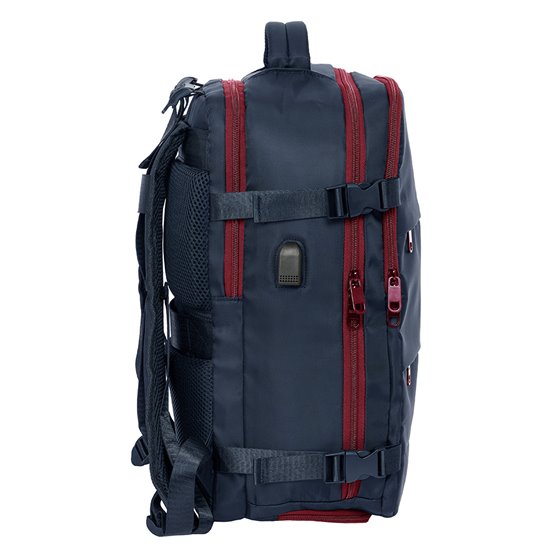 Mochila Viaje Cabina Portatil 15,6'' F.C.Barcelona Azul Marino 29 x 44 x 19 cm.