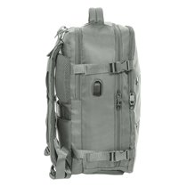 Mochila Viaje Cabina Portatil 15,6'' Real Madrid Gris 29 x 44 x 19 cm.