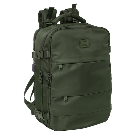 Mochila Viaje Cabina Portatil 15,6'' Safta "Verde" 29 x 44 x 19 cm.
