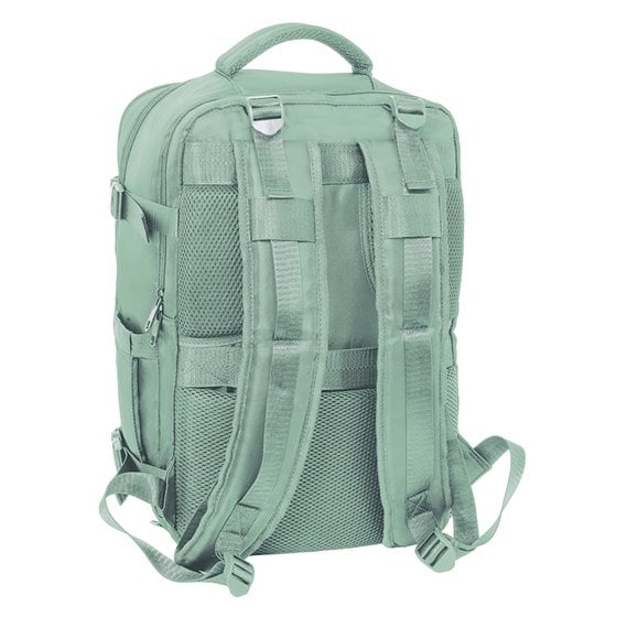 Mochila Viaje Cabina Portatil 15,6'' Safta "Verde Pastel" 29 x 44 x 19 cm.