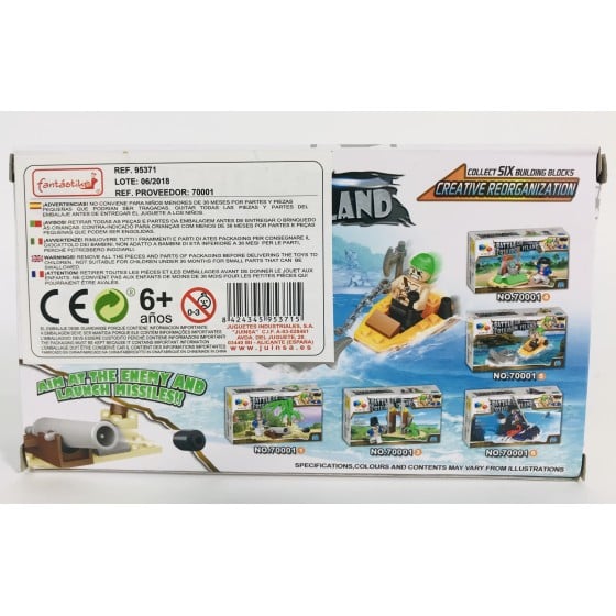 Juego Bloques JUINSA Construcción Pirata Exp. X12