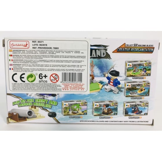 Juego Bloques JUINSA Construcción Pirata Exp. X12
