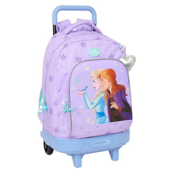 Mochila Grande Con Ruedas Compact Extraible Frozen "Spirit" 33 x 45 x 22 cm.