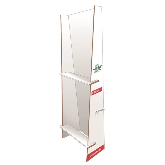 Expositor 10 Ganchos Vacio Safta 65 x 158 x 28 cm.