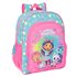Mochila Junior Adaptable A  Gabby'S Dollhouse "Confetti" 32 x 38 x 12 cm.