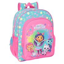 Mochila Junior Adaptable A  Gabby'S Dollhouse "Confetti" 32 x 38 x 12 cm.