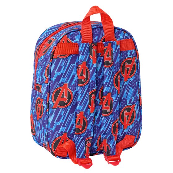 Mochila Guarderia 3D Avengers 3D 22 x 27 x 10 cm.