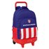 Mochila Grande Con Ruedas Compact Extraible Atco. De Madrid 33 x 45 x 22 cm.