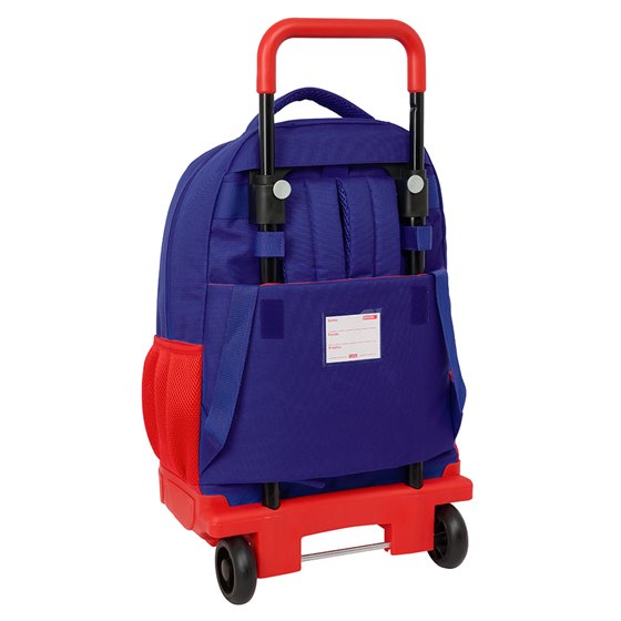 Mochila Grande Con Ruedas Compact Extraible Atco. De Madrid 33 x 45 x 22 cm.