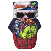 Gorra Set Gafas De Sol Avengers Cerdá T53C:53 cm.