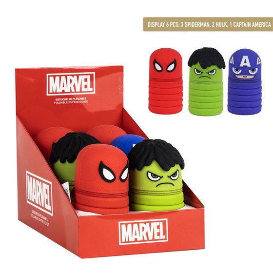 Estuche Portatodo Silicona Avengers Cerdá T.Unica: 1,2,3