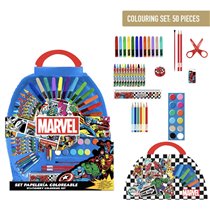Set Papelería Coloreable 50 Piezas Avengers Cerdá 41.0 x 58.0 x 3.0 cm.
