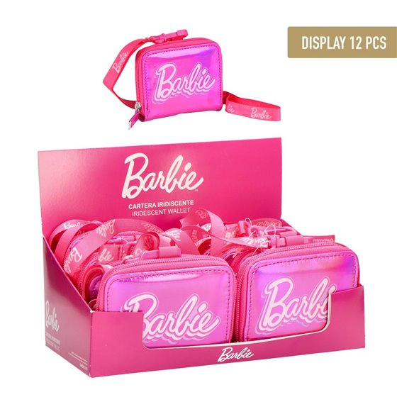 Monedero Iridiscente Barbie Cerdá 10.5 x 8.5 x 2.0 cm.