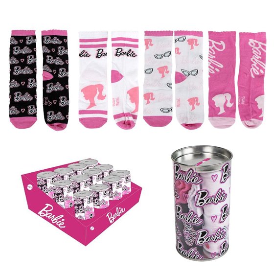 Pack Calcetines 4 Piezas Barbie Cerdá T.27/30-T.35/38: 4,4,4