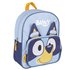 Mochila Infantil Escolar Aplicaciones Bluey Cerdá 15.5 x 30.0 x 10.0 cm.