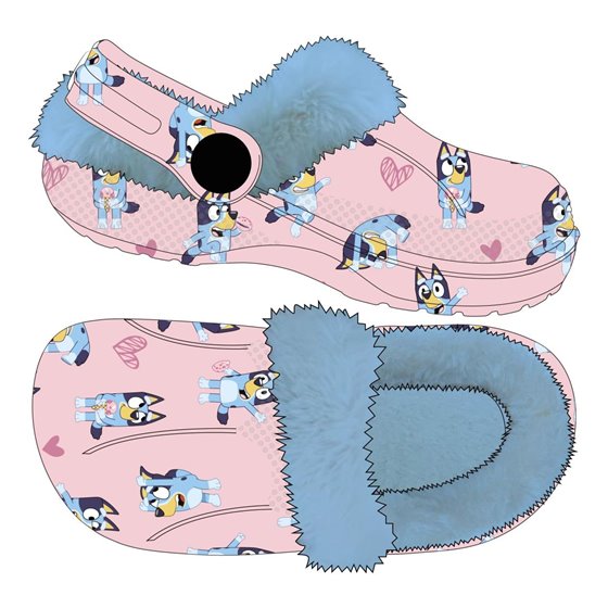 Zapatillas De Casa Zueco Borreguillo Bluey Cerdá T24/25-T30/31: 3,3,3,3